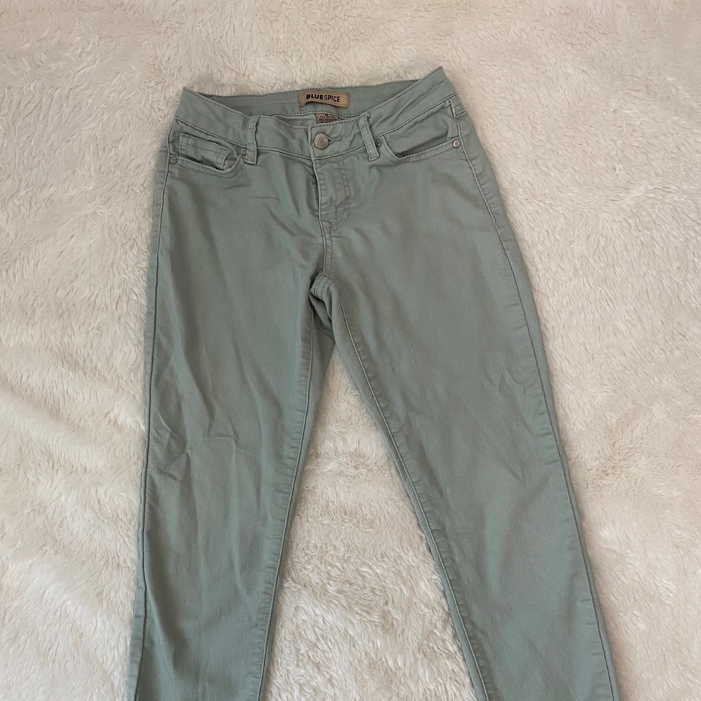 Blue Spice Robin Egg Blue 3/4 length Jeggings